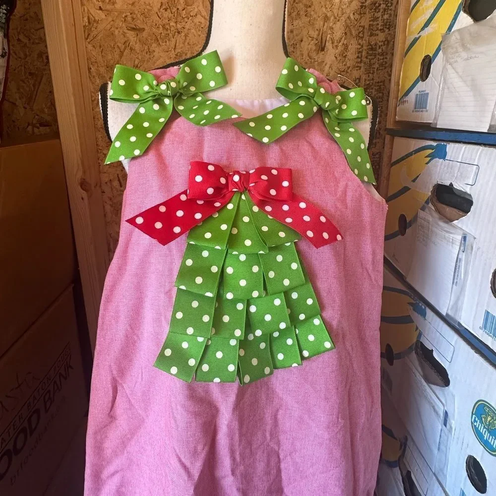 Secret Wishes Pink and Green Polka Dot Kids 2pc outfit